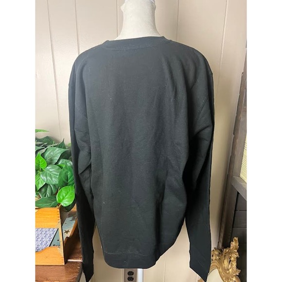 Harry Styles Glitter Black Sweatshirt Pullover 2017 Tour Rare Medium - Picture 3 of 4